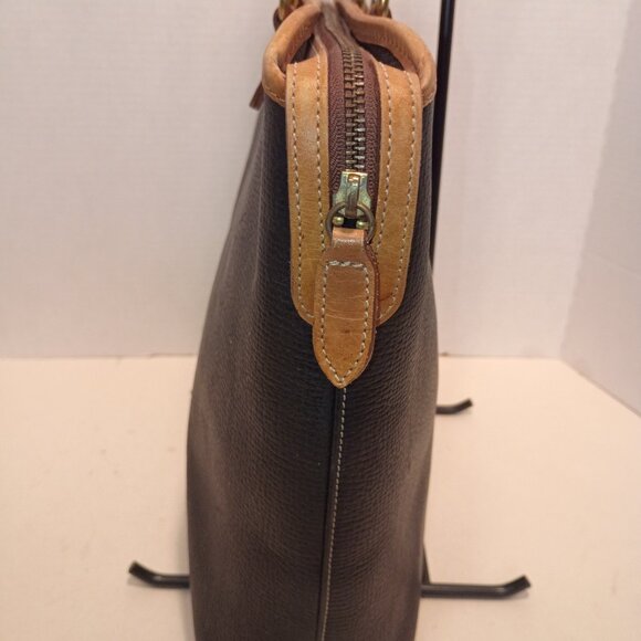 Rare '90s COACH Italy Dakota Collection Harvest Tote 4207 Black Pebbled Leather - Picture 8 of 15